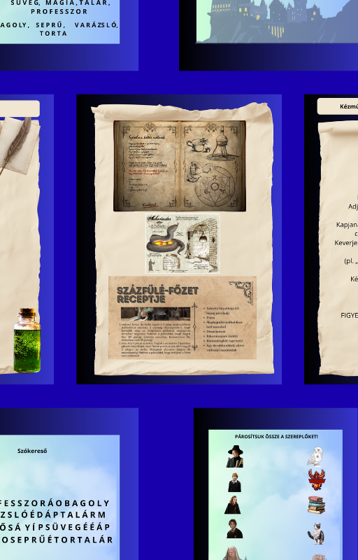 20 oldalas Harry Potteres Foglalkoztató Gyerekeknek