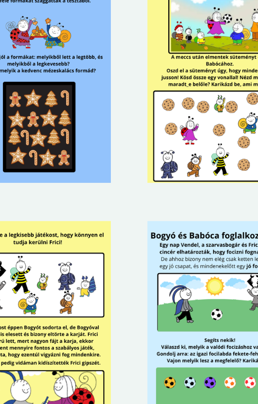 Bogyó és Babóca foglalktató + 20 Oldalas Mesés Foglalkoztató